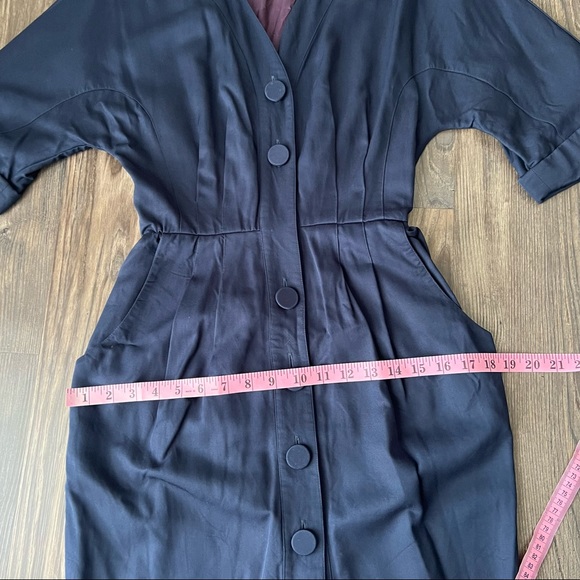 Nipon Boutique Vintage Navy Blue 60s Inspired Dress - Picture 15 of 16